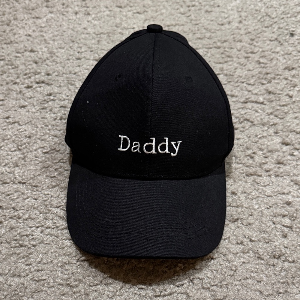 Black 'Daddy' Embroidered Cap